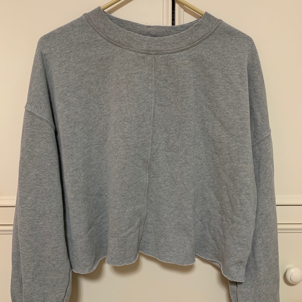 Grey crew neck